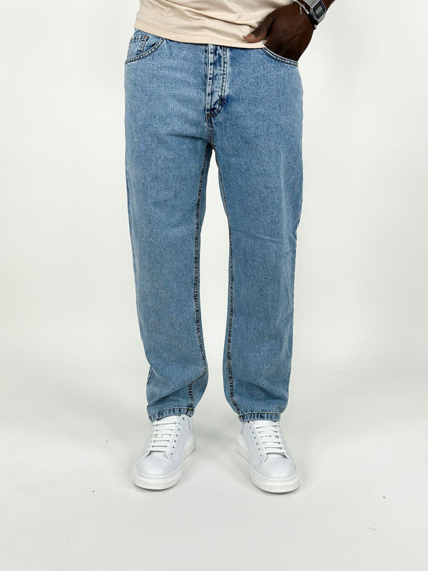 Jeans Baggy basic lavaggio marmorizzato - Estilo De Vida