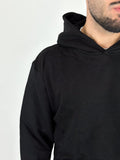 Felpa basic boxy fit garzata
