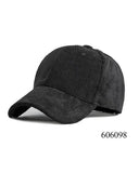 Cappello con visiera in velluto
