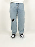 Jeans baggy con strappo, lavaggio chiaro - Estilo De Vida
